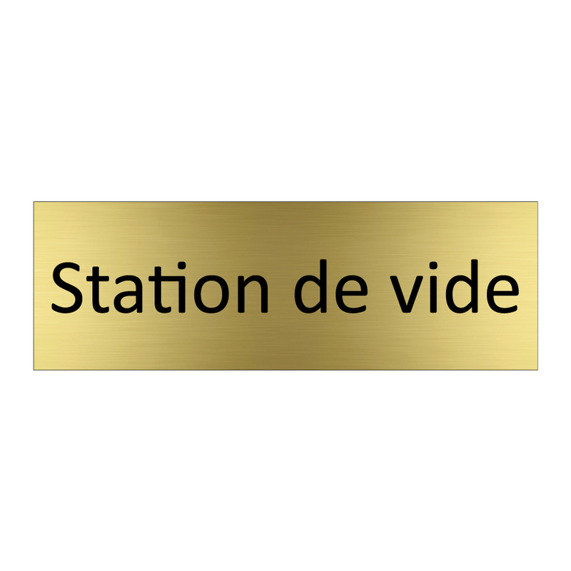 Station de vide