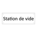 Station de vide