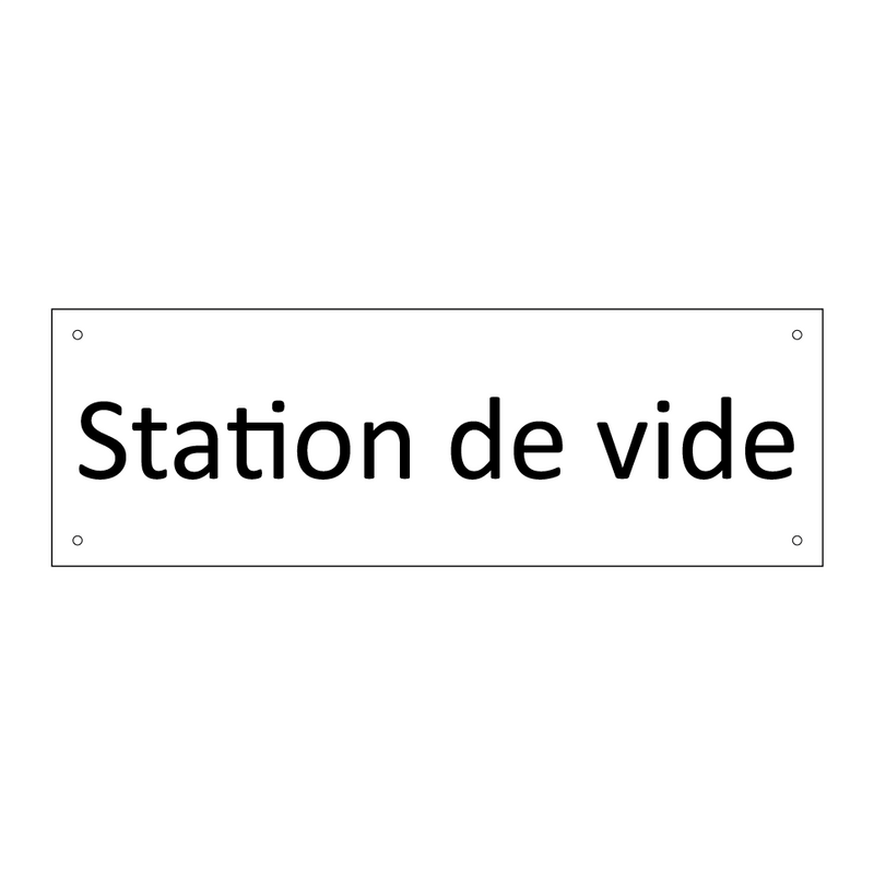 Station de vide