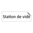 Station de vide