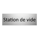 Station de vide