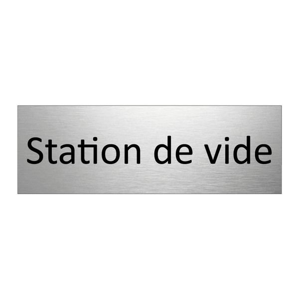 Station de vide