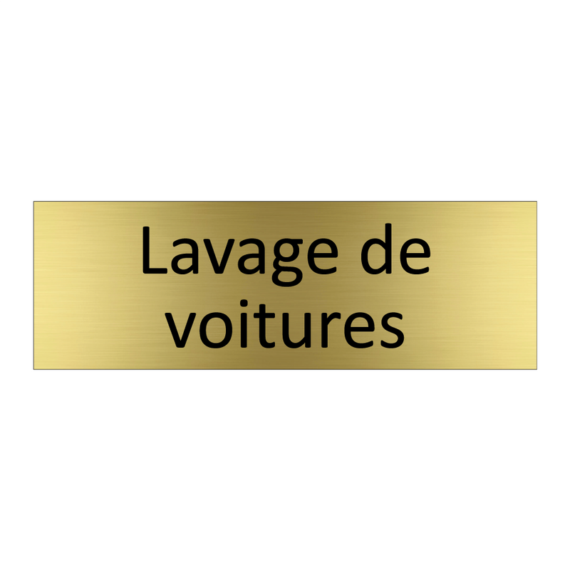 Lavage de voitures