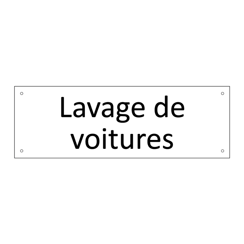 Lavage de voitures