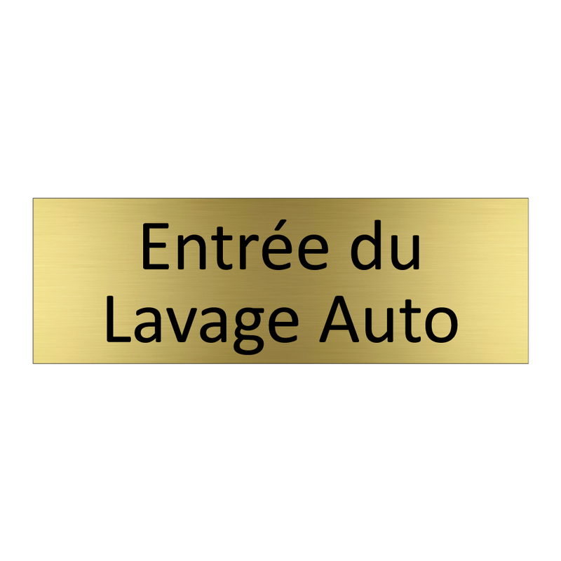 Entrée du Lavage Auto
