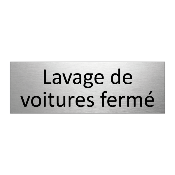 Lavage de voitures fermé