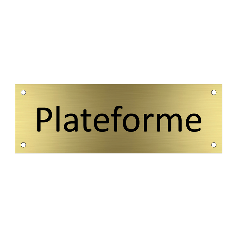 Plateforme & Plateforme & Plateforme