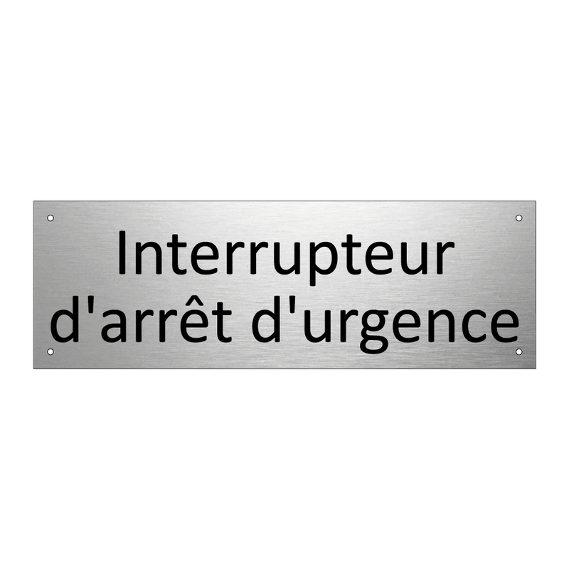 Interrupteur d'arrêt d'urgence