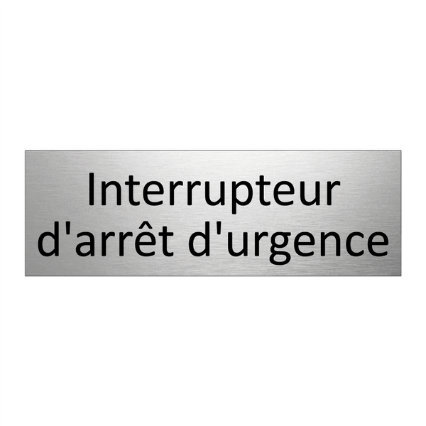 Interrupteur d'arrêt d'urgence