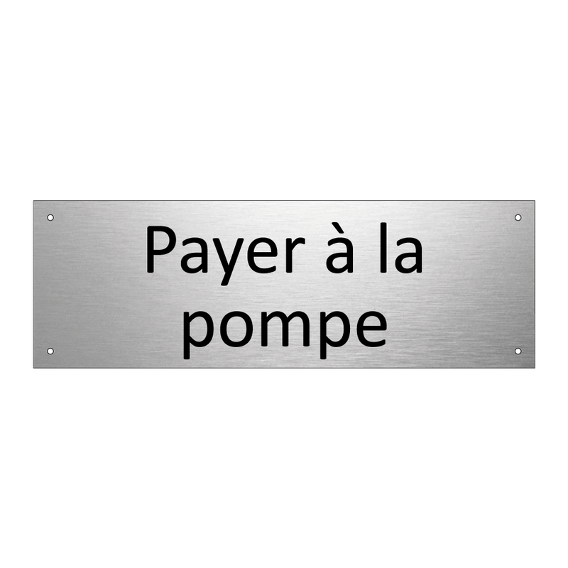 Payer à la pompe