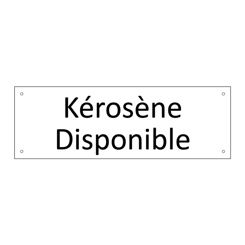 Kérosène Disponible