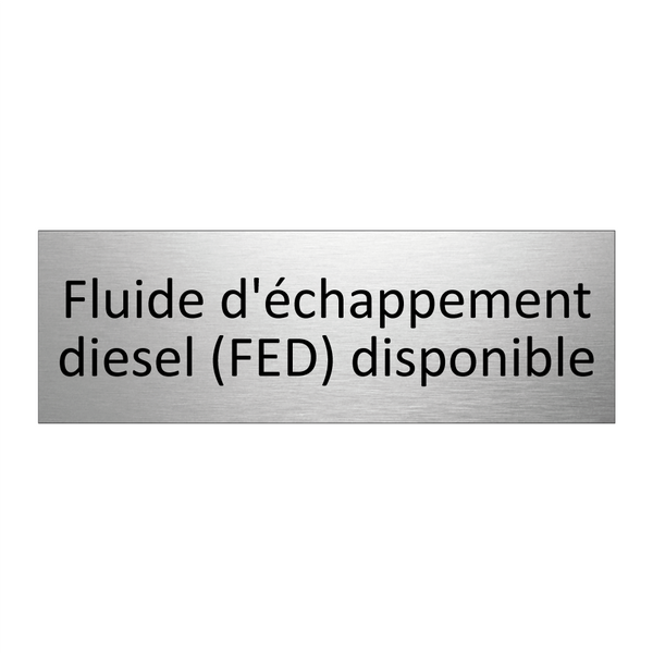Fluide d'échappement diesel (FED) disponible