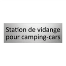 Station de vidange pour camping-cars