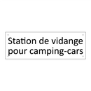 Station de vidange pour camping-cars