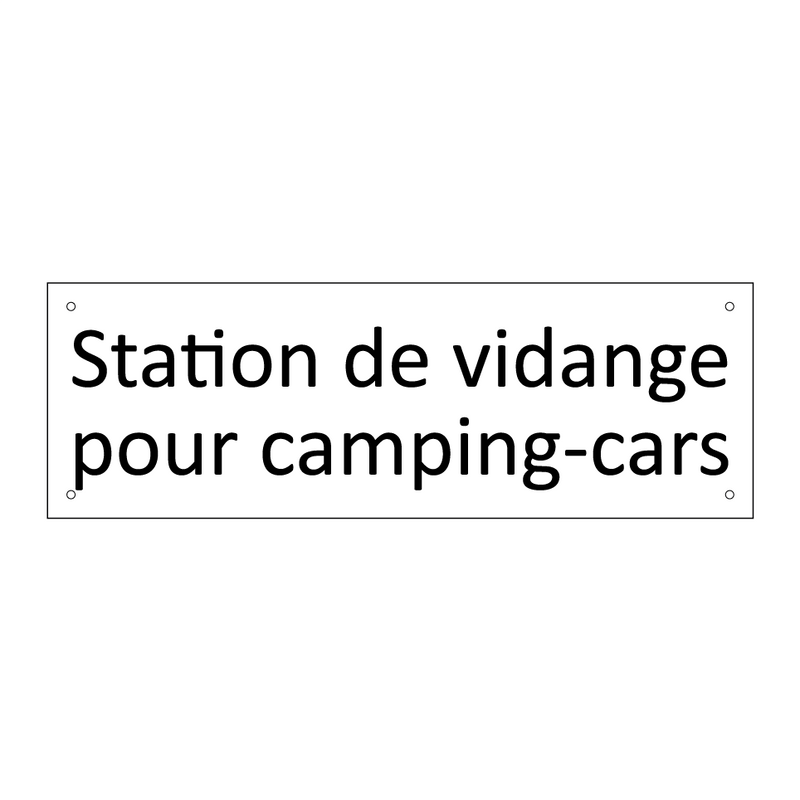 Station de vidange pour camping-cars