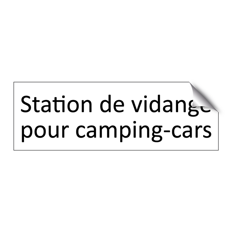 Station de vidange pour camping-cars