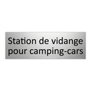 Station de vidange pour camping-cars
