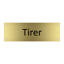 Tirer & Tirer & Tirer
