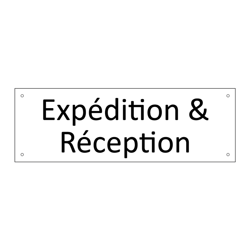 Expédition & Réception