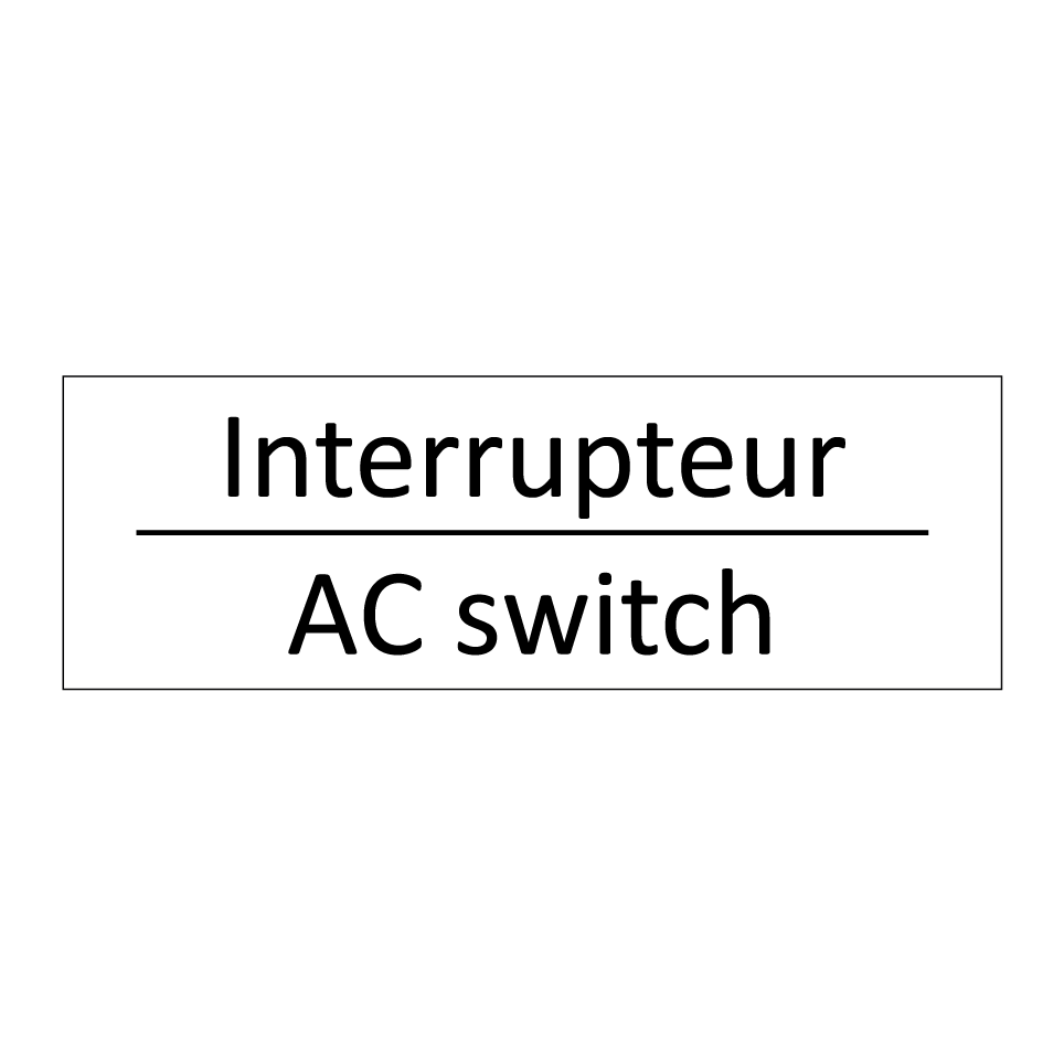 Interrupteur - AC switch