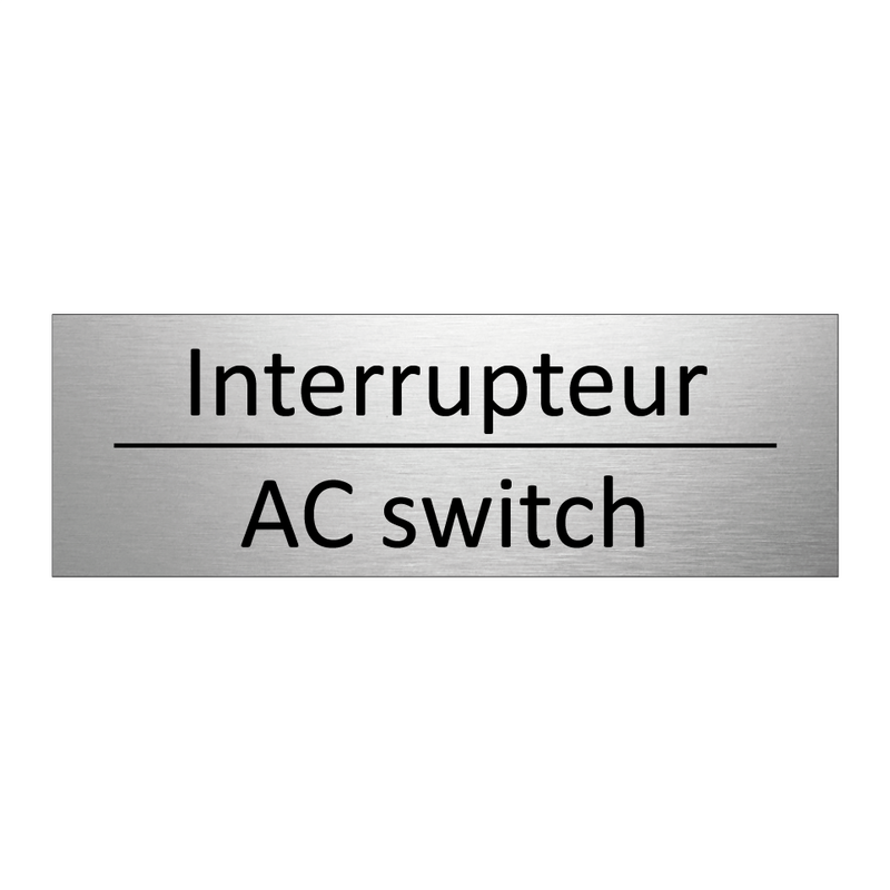 Interrupteur - AC switch