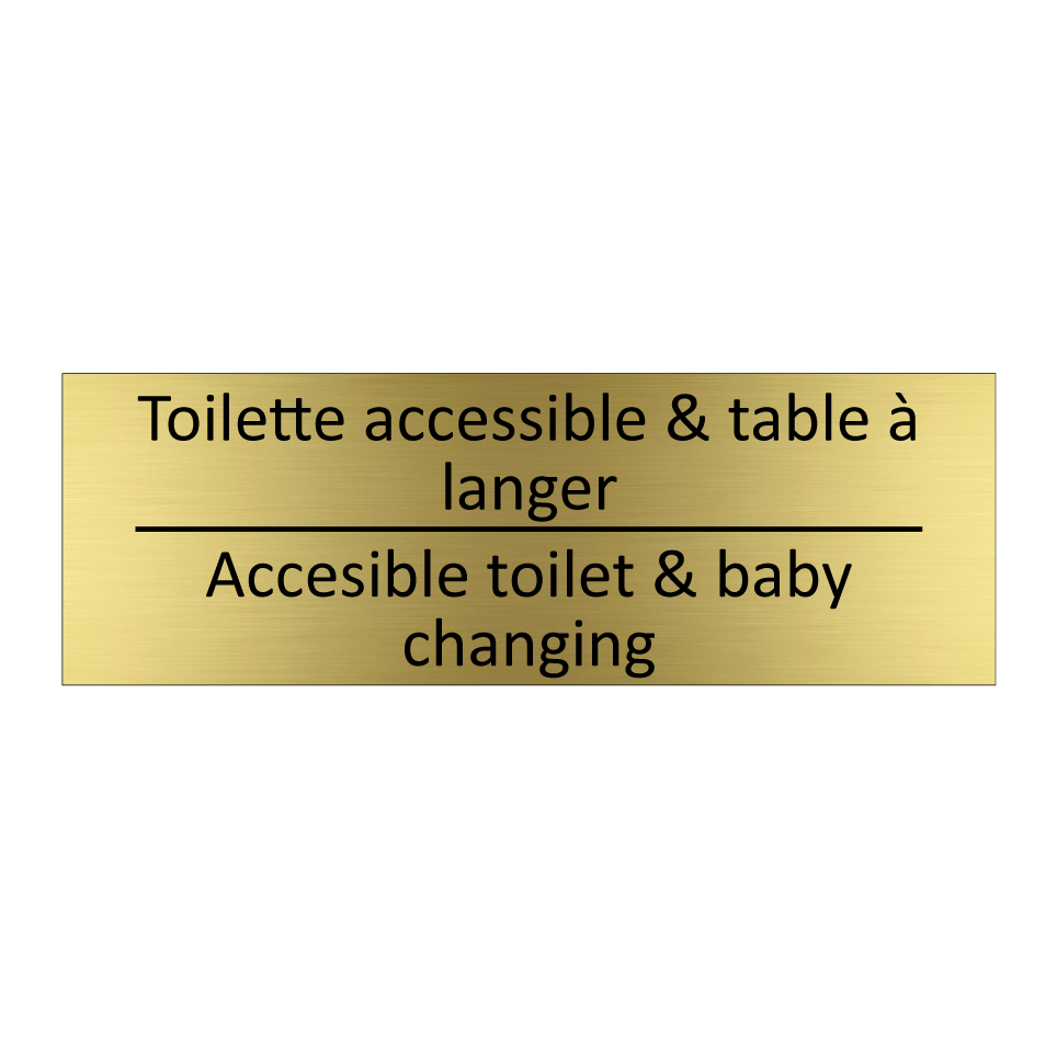 Toilette accessible & table à  /.../ - Accesible toilet & baby changing /.../