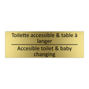 Toilette accessible & table à  /.../ - Accesible toilet & baby changing /.../