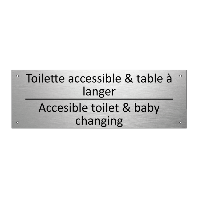 Toilette accessible & table à  /.../ - Accesible toilet & baby changing /.../