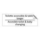 Toilette accessible & table à  /.../ - Accesible toilet & baby changing /.../