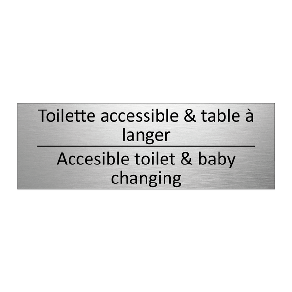 Toilette accessible & table à  /.../ - Accesible toilet & baby changing /.../
