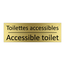 Toilettes accessibles - Accessible toilet