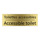 Toilettes accessibles - Accessible toilet