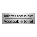 Toilettes accessibles - Accessible toilet