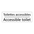 Toilettes accessibles - Accessible toilet