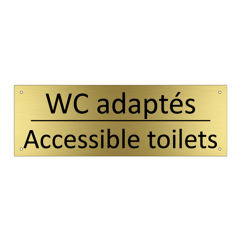 WC adaptés - Accessible toilets