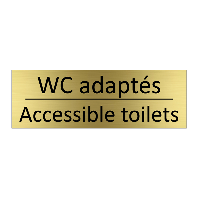 WC adaptés - Accessible toilets