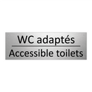 WC adaptés - Accessible toilets