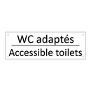 WC adaptés - Accessible toilets