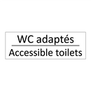 WC adaptés - Accessible toilets