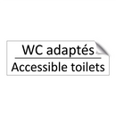WC adaptés - Accessible toilets