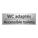 WC adaptés - Accessible toilets