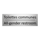Toilettes communes - All-gender restroom