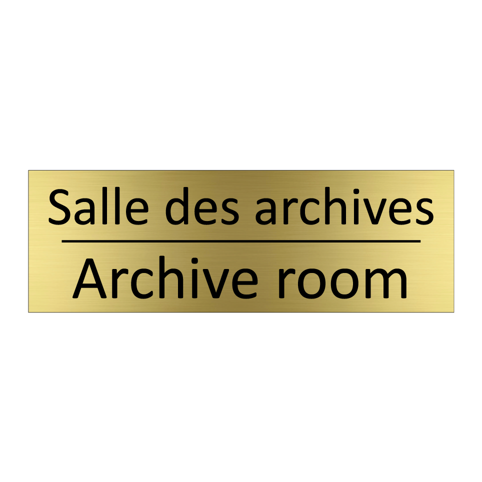 Salle des archives - Archive room