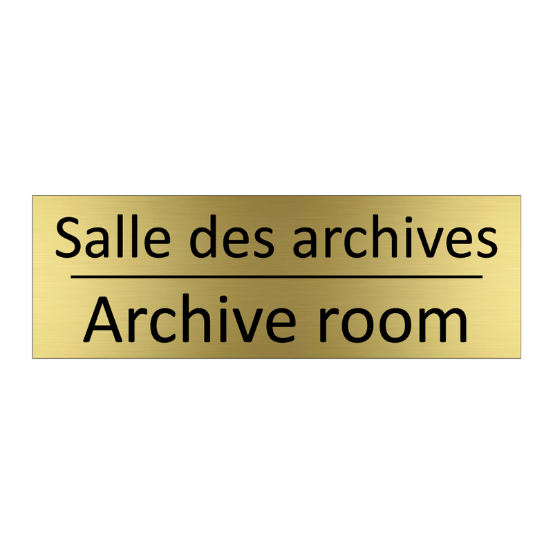 Salle des archives - Archive room