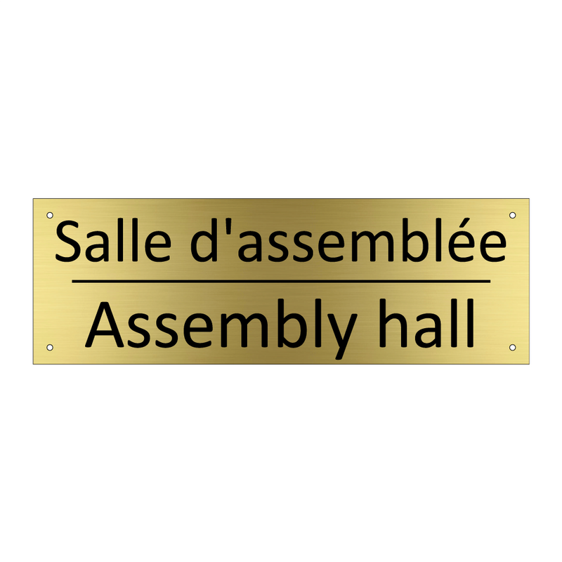 Salle d'assemblée - Assembly hall