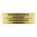 Défibrillateur externe automatisé /.../ - Automated External Defibrillator /.../