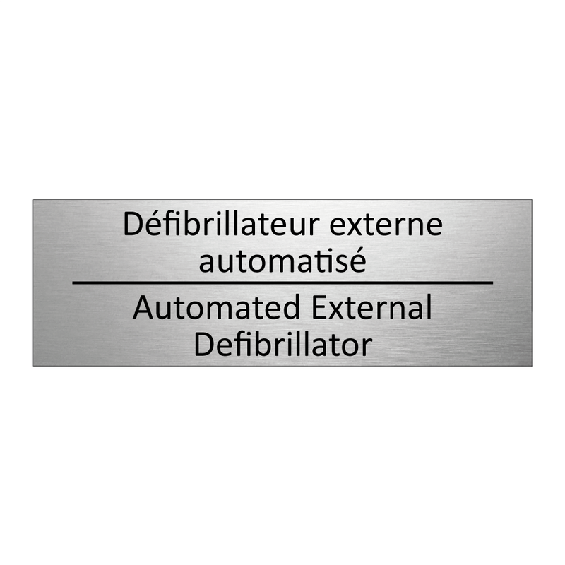 Défibrillateur externe automatisé /.../ - Automated External Defibrillator /.../