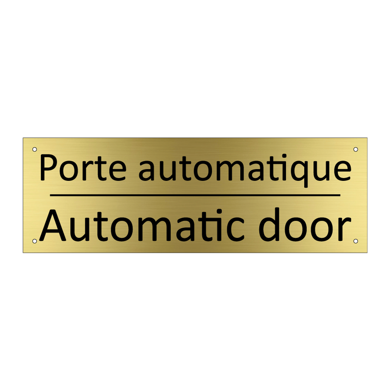 Porte automatique - Automatic door