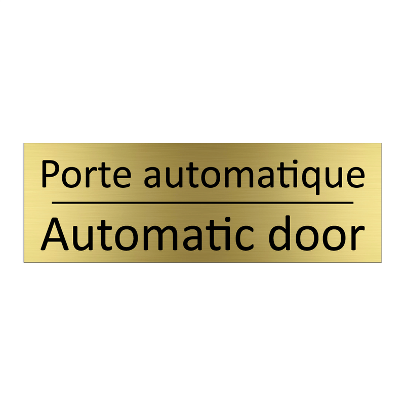 Porte automatique - Automatic door