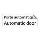 Porte automatique - Automatic door